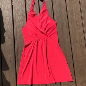 Athleta halter dress pink